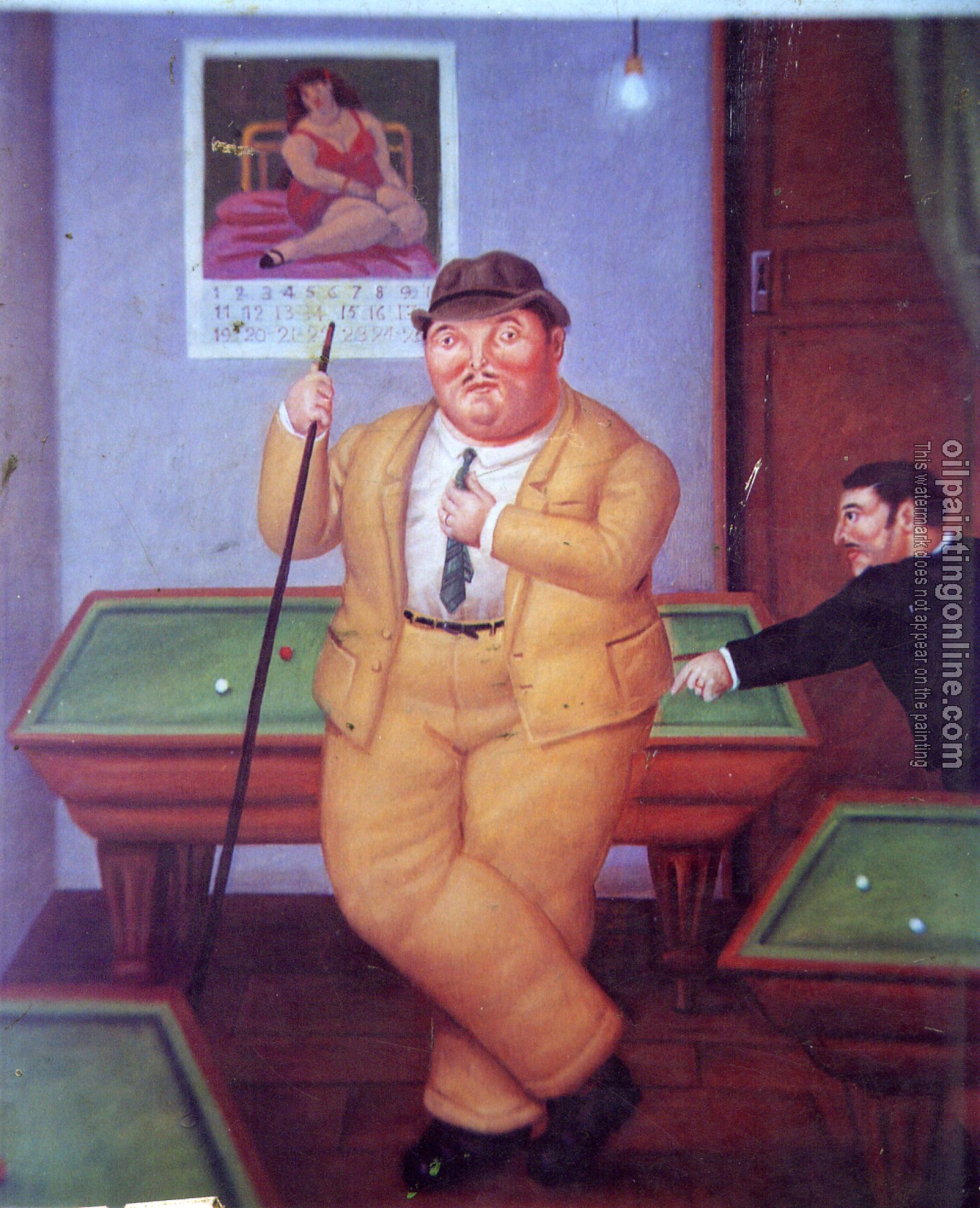 Botero, Fernando - Abstract oil painting.